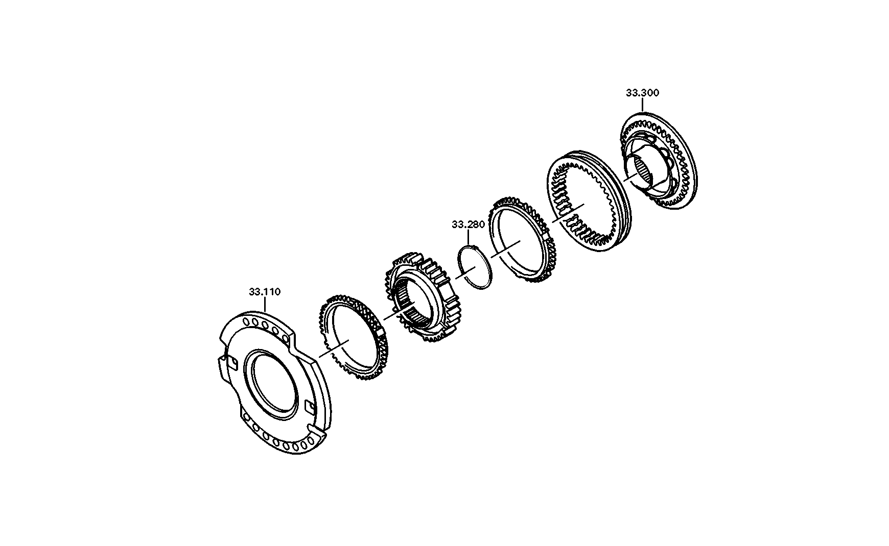 drawing for DAF 1347135 - CLUTCH BODY (figure 1)