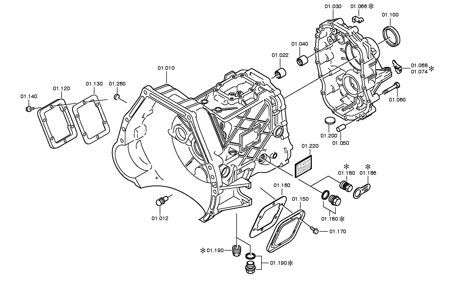 drawing for FORCE MOTORS LTD 64.96601-0013 - GASKET (figure 2)
