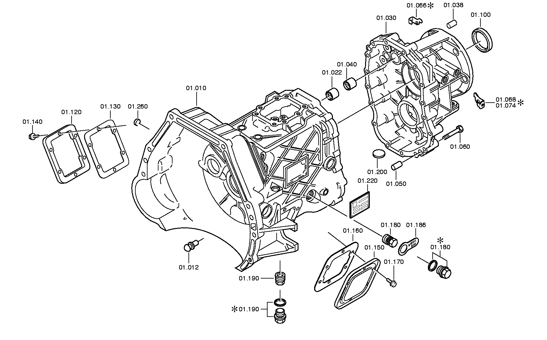 drawing for FORCE MOTORS LTD 64.96601-0013 - GASKET (figure 3)