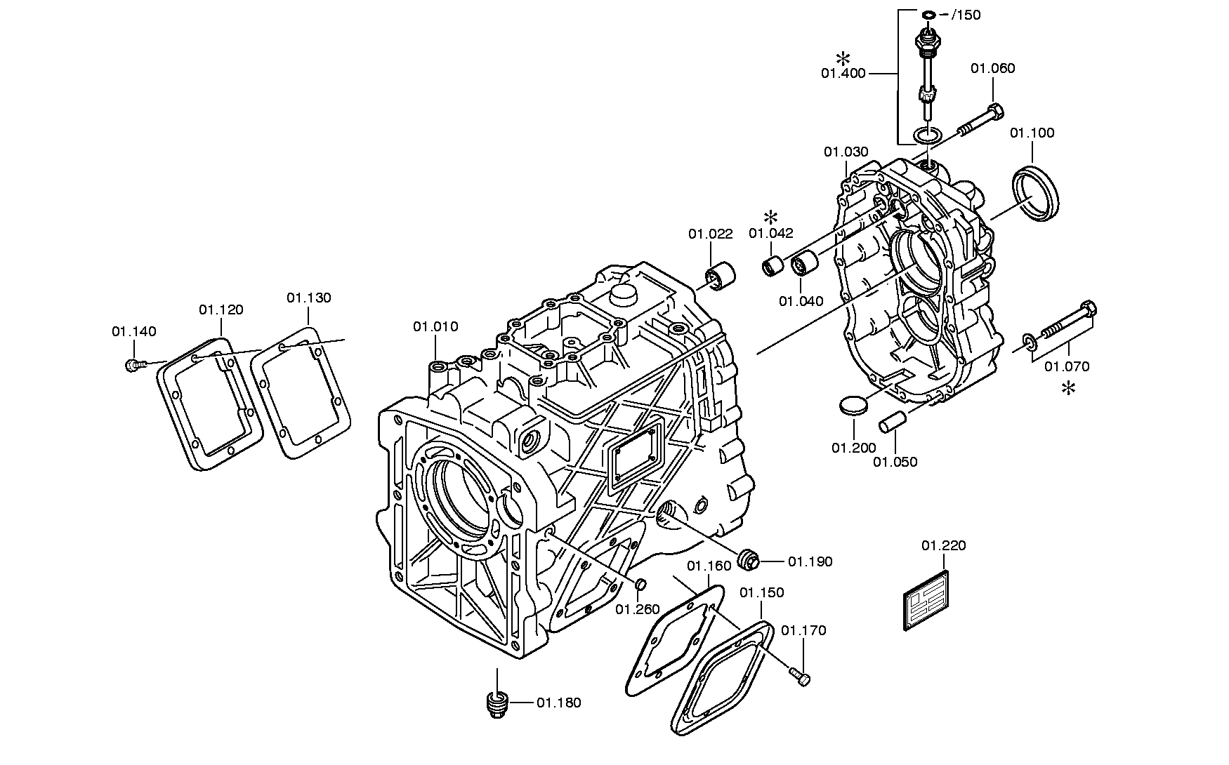 drawing for NISSAN MOTOR CO. 07902609-0 - HOUSING (figure 1)
