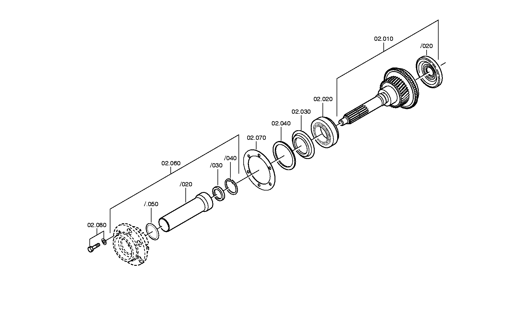 drawing for DAIMLER AG A0099814501 - TAPERED ROLLER BEARING (figure 3)