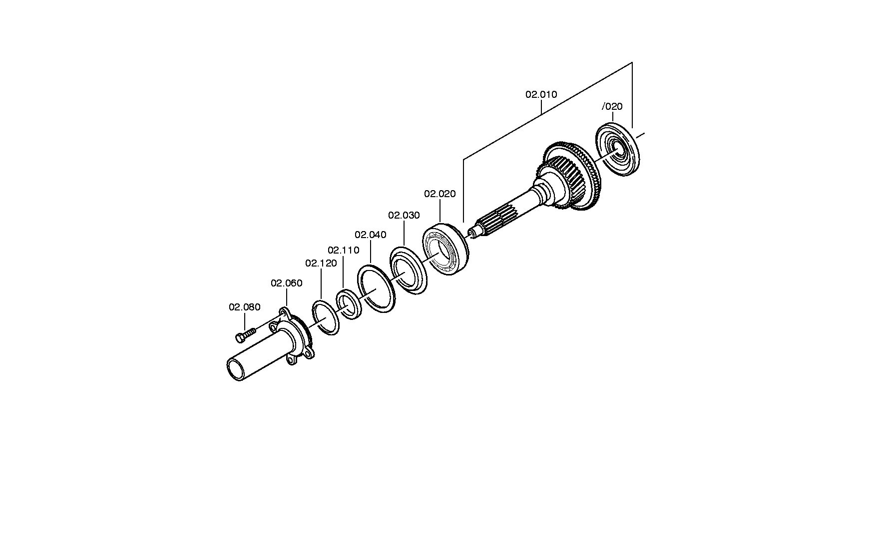 drawing for MAN 81.93420-0276 - TAPERED ROLLER BEARING (figure 4)