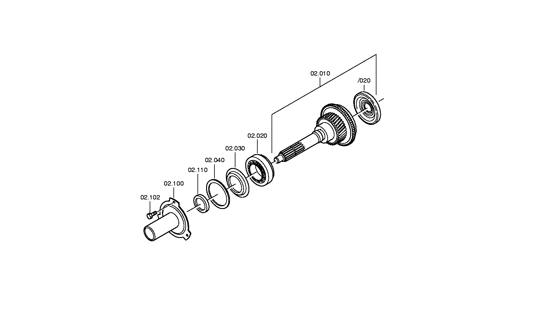drawing for MAN 81.93420-0276 - TAPERED ROLLER BEARING (figure 5)