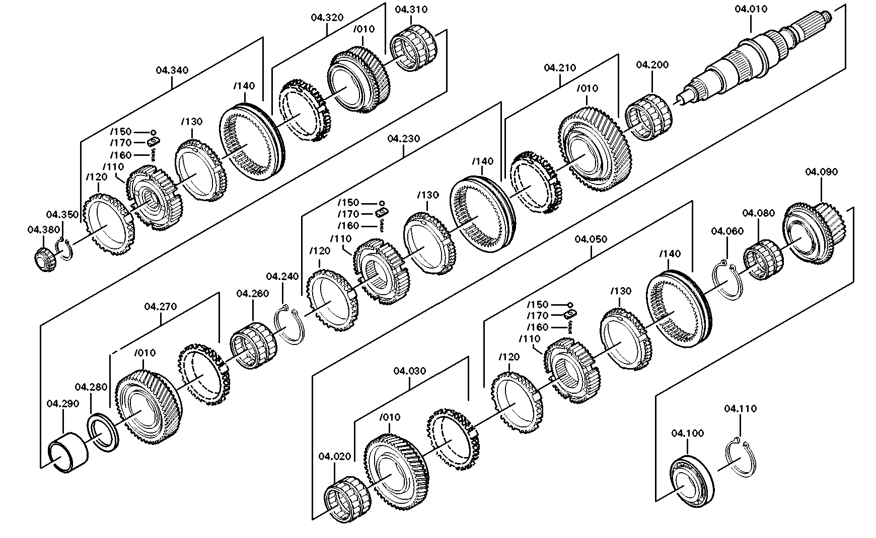 drawing for NIVISA 07902936-0 - HELICAL GEAR (figure 1)