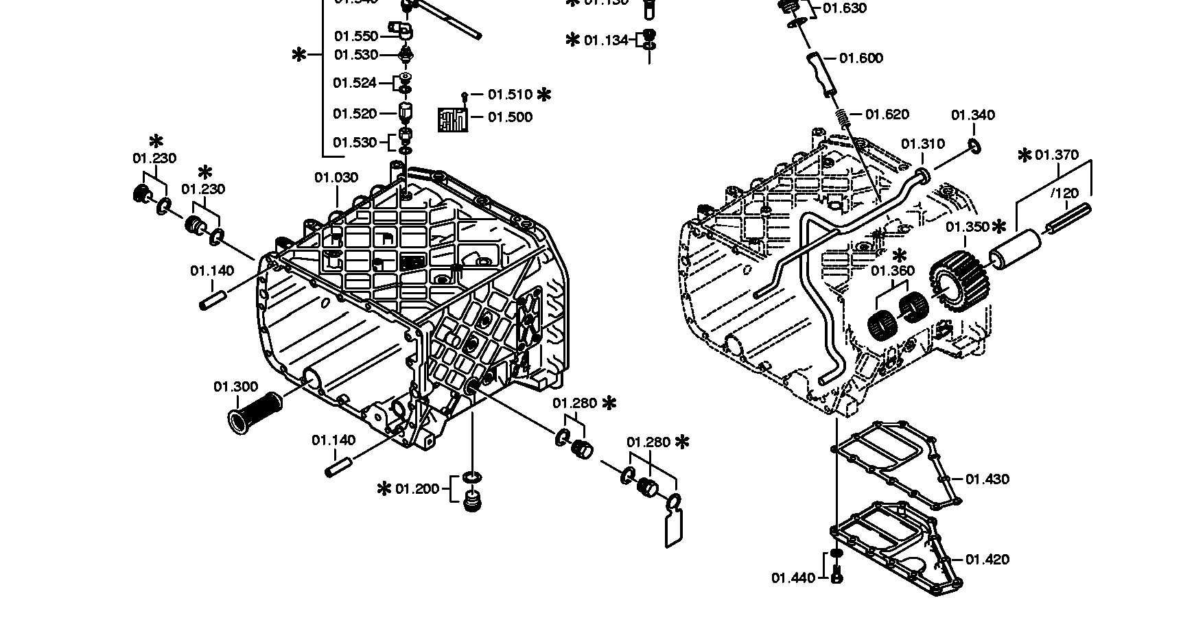 drawing for DAF 1697689 - HOUSING (figure 2)