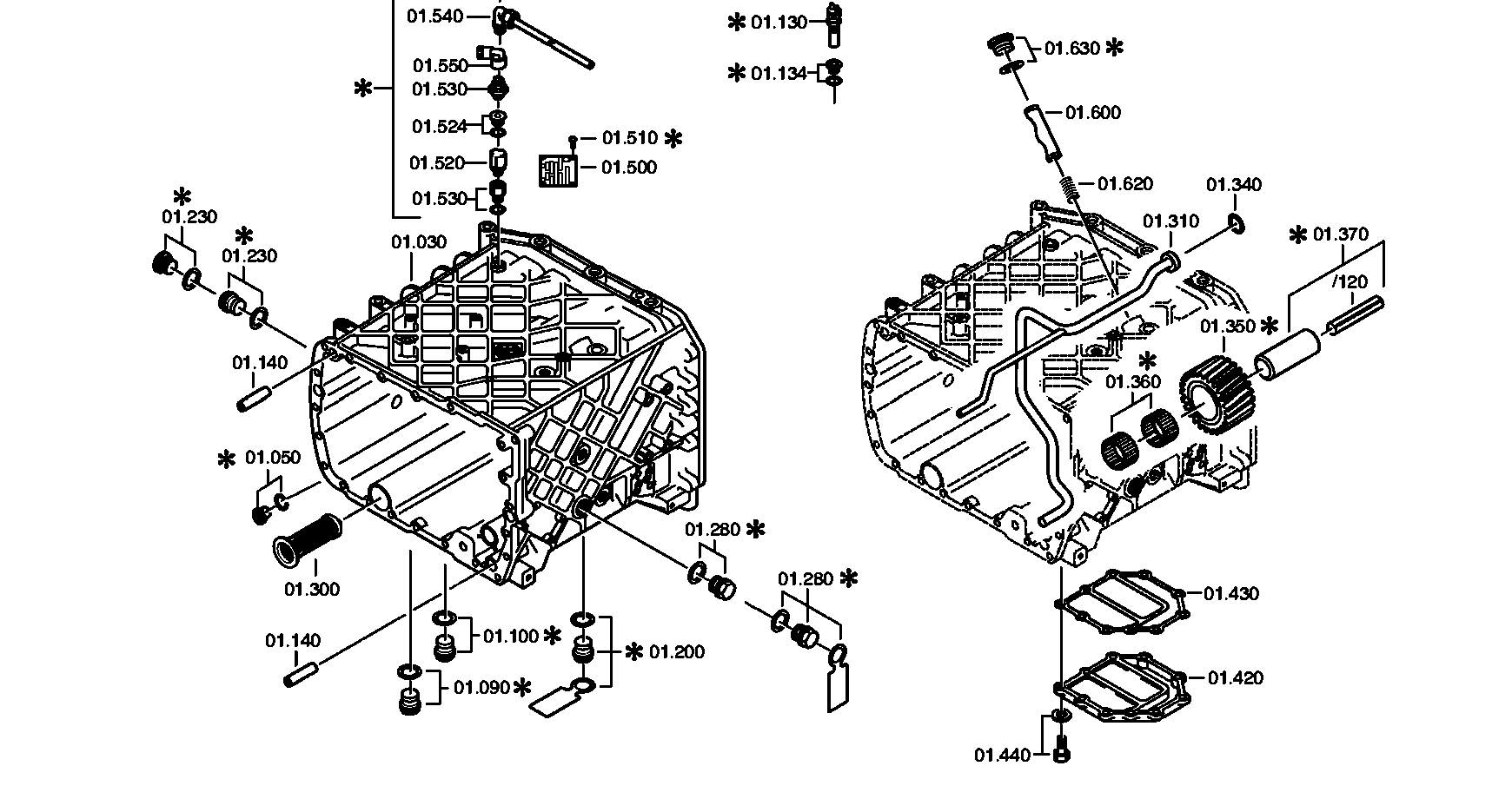 drawing for DAF 1802049 - HOUSING (figure 1)