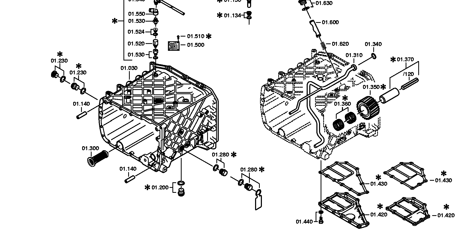 drawing for DAF 1802049 - HOUSING (figure 3)