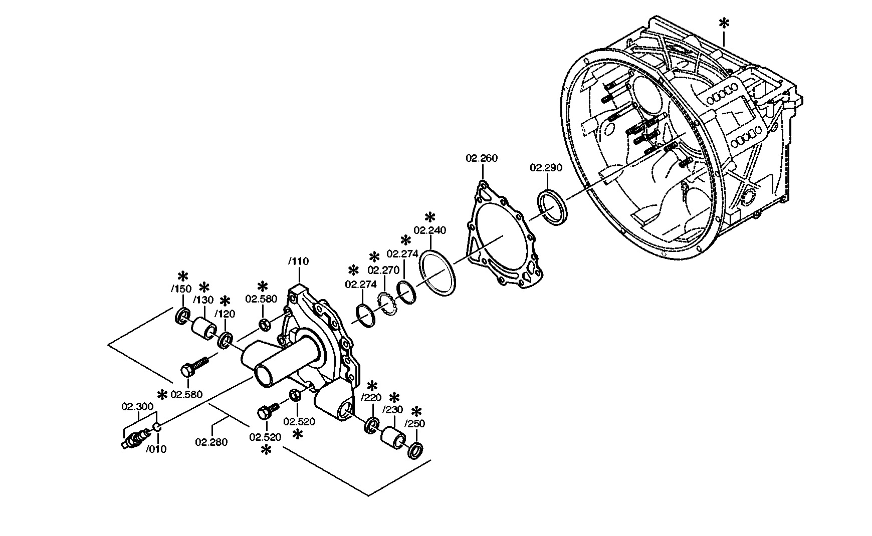 drawing for IVECO 179019 - SHAFT SEAL (figure 1)