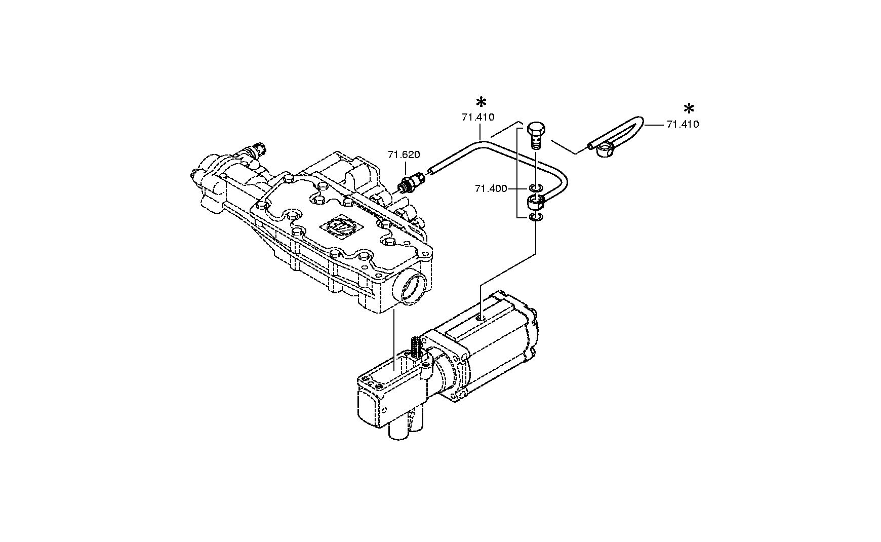 drawing for CNH NEW HOLLAND BHB76025993 - UNION SCREW (figure 5)