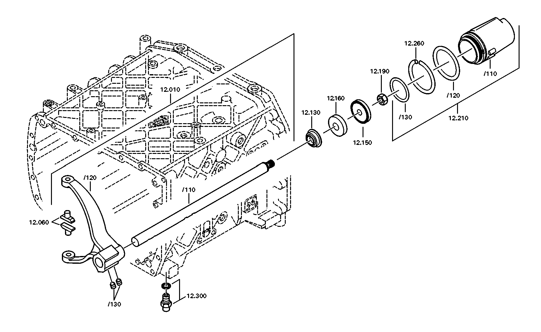 drawing for Hyundai Construction Equipment QZ1316312015 - CYLINDER