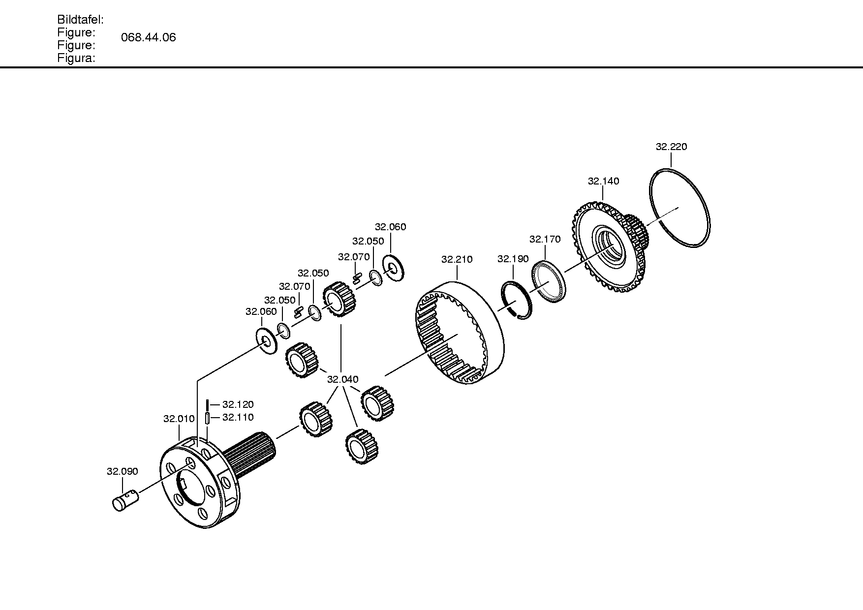 drawing for DAF 1931028 - PLANET CARRIER (figure 4)
