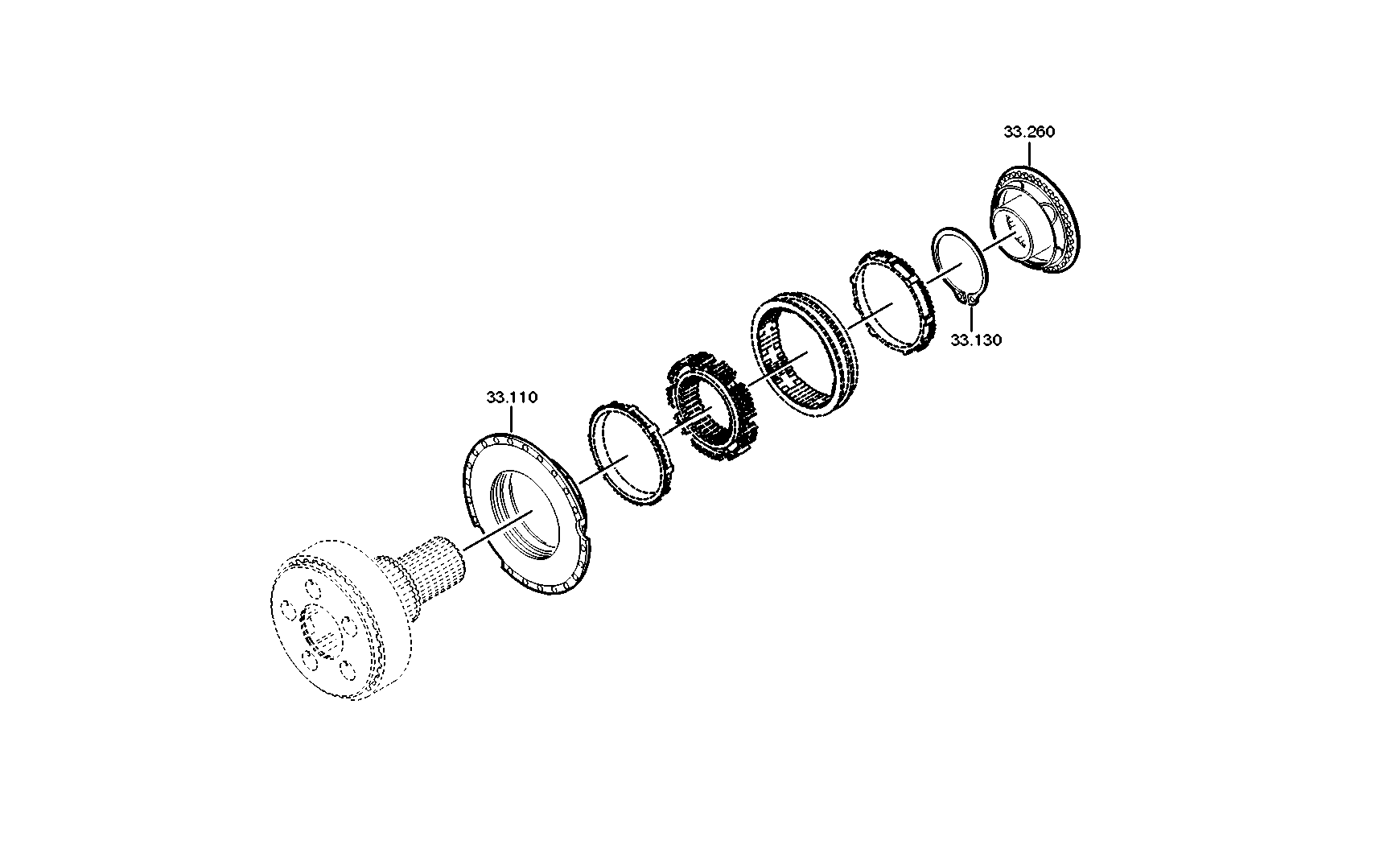 drawing for DAF 1228000 - CLUTCH BODY (figure 3)