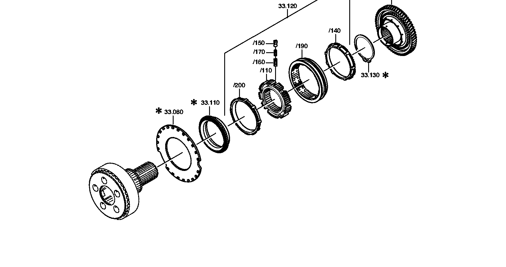 drawing for DAF 1340371 - CLUTCH BODY (figure 1)
