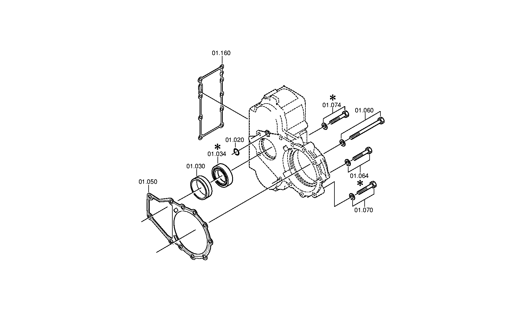 drawing for FORD MOTOR COMPANY 81.38104-0122 - COVER (figure 5)