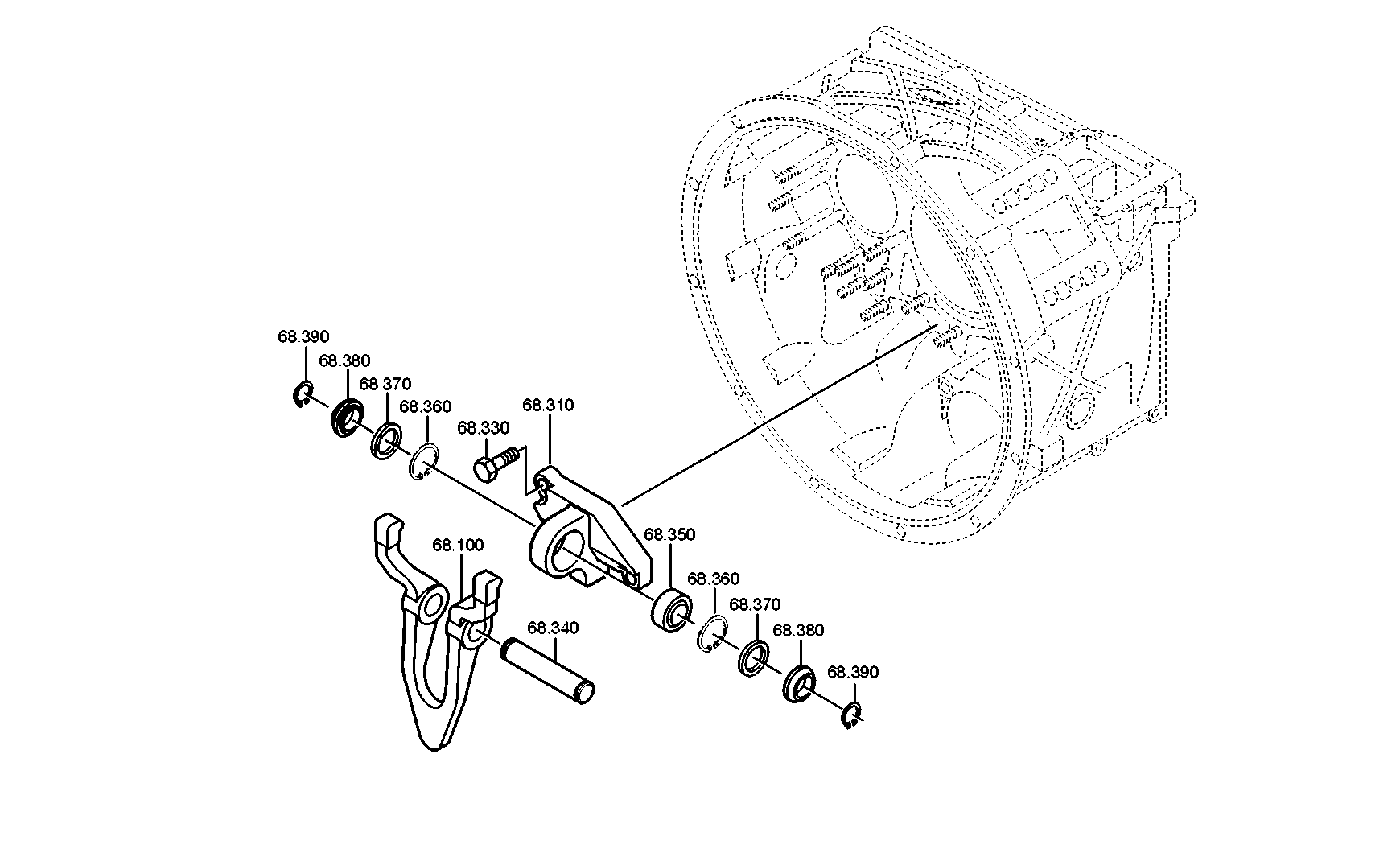 drawing for DAF 1342797 - JOINT BEARING (figure 5)