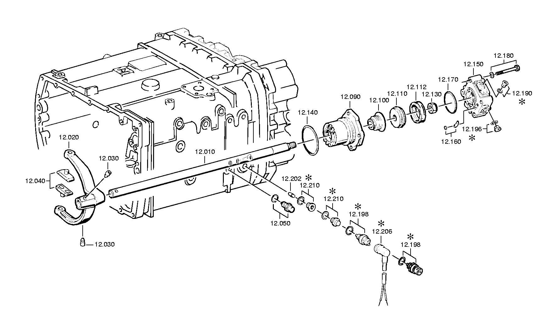 drawing for DAF 692684 - 5/2 WAY VALVE (figure 4)