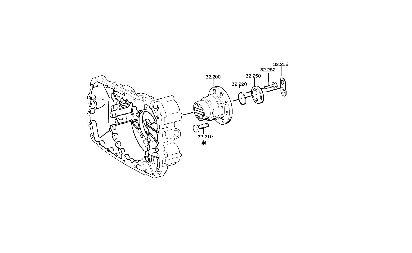 drawing for Hyundai Construction Equipment 430217F930 - OUTPUT FLANGE (figure 5)
