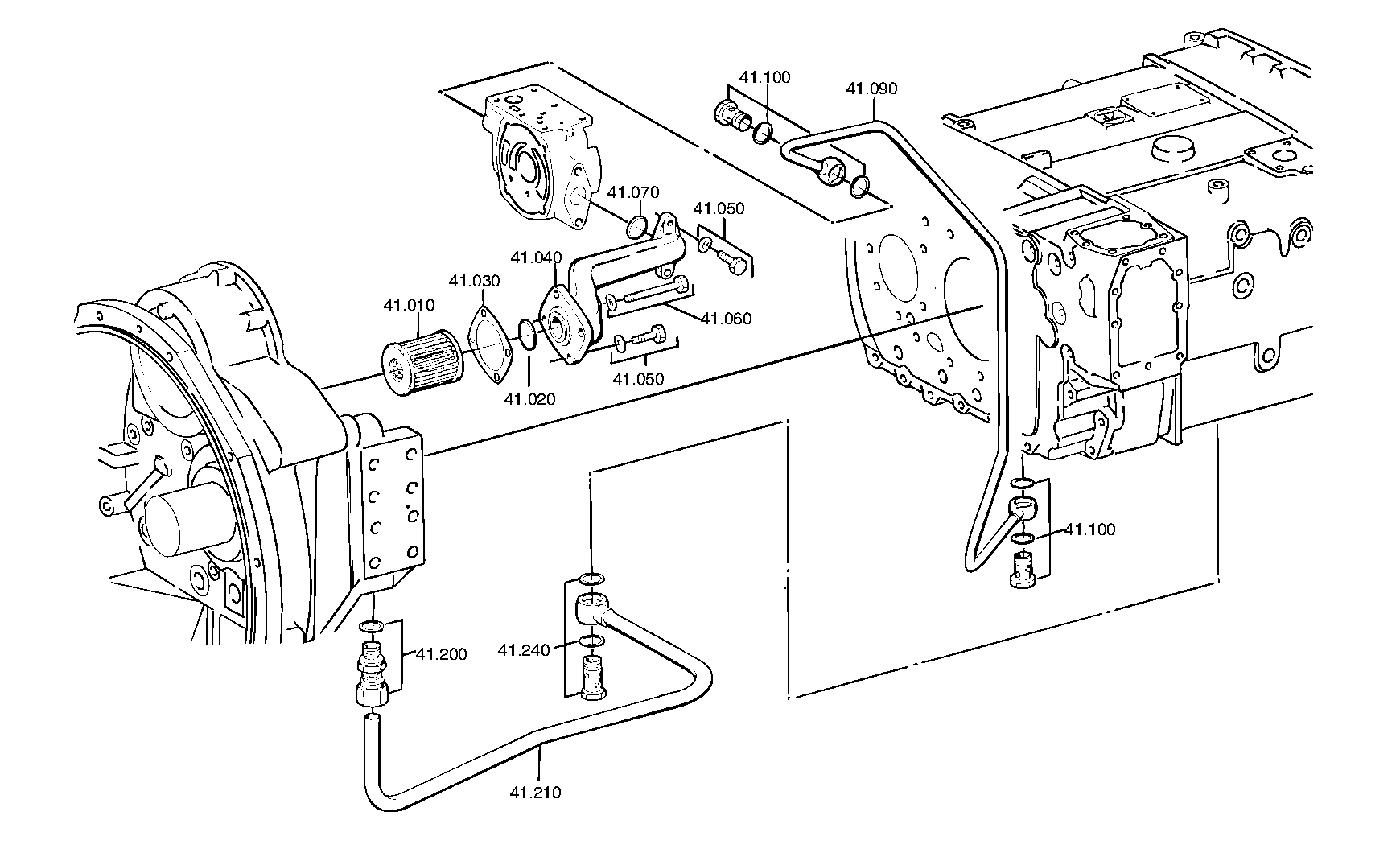 drawing for DAIMLER AG A0002643385 - OIL TUBE (figure 1)