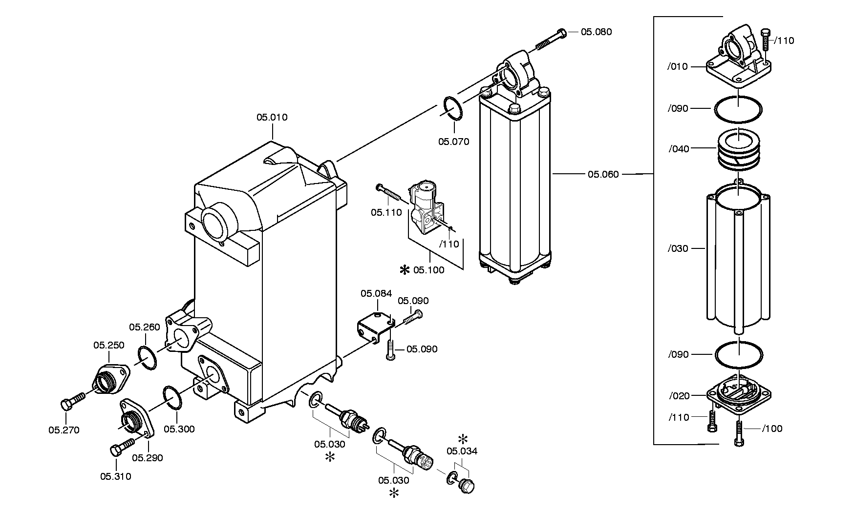 drawing for DAF 1391901 - TEMPERATURE SENSOR (figure 5)
