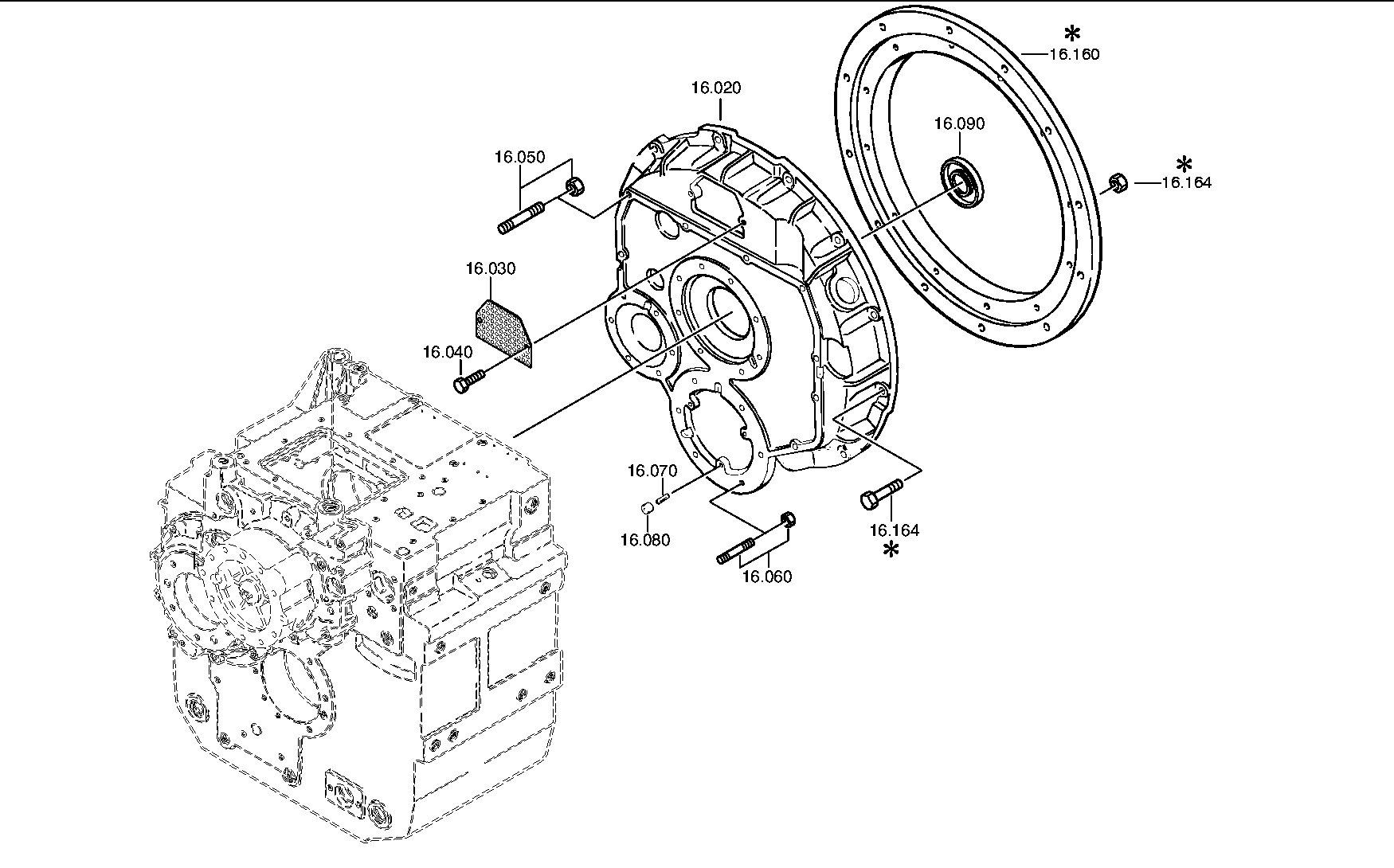 drawing for AGCO 020757R1 - HEXAGON NUT (figure 1)