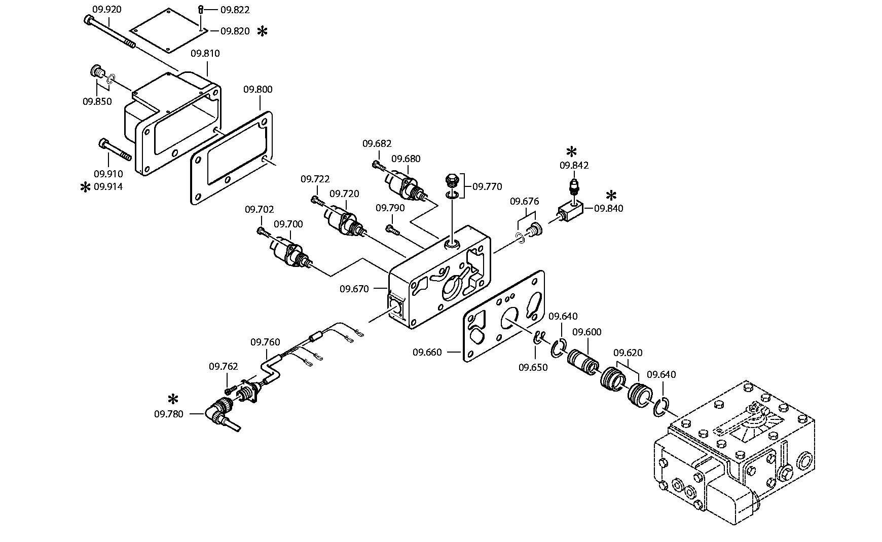 drawing for BOMBARDIER TRANSPORTATION XP58424500012 - MAGNETVENTIL (figure 3)