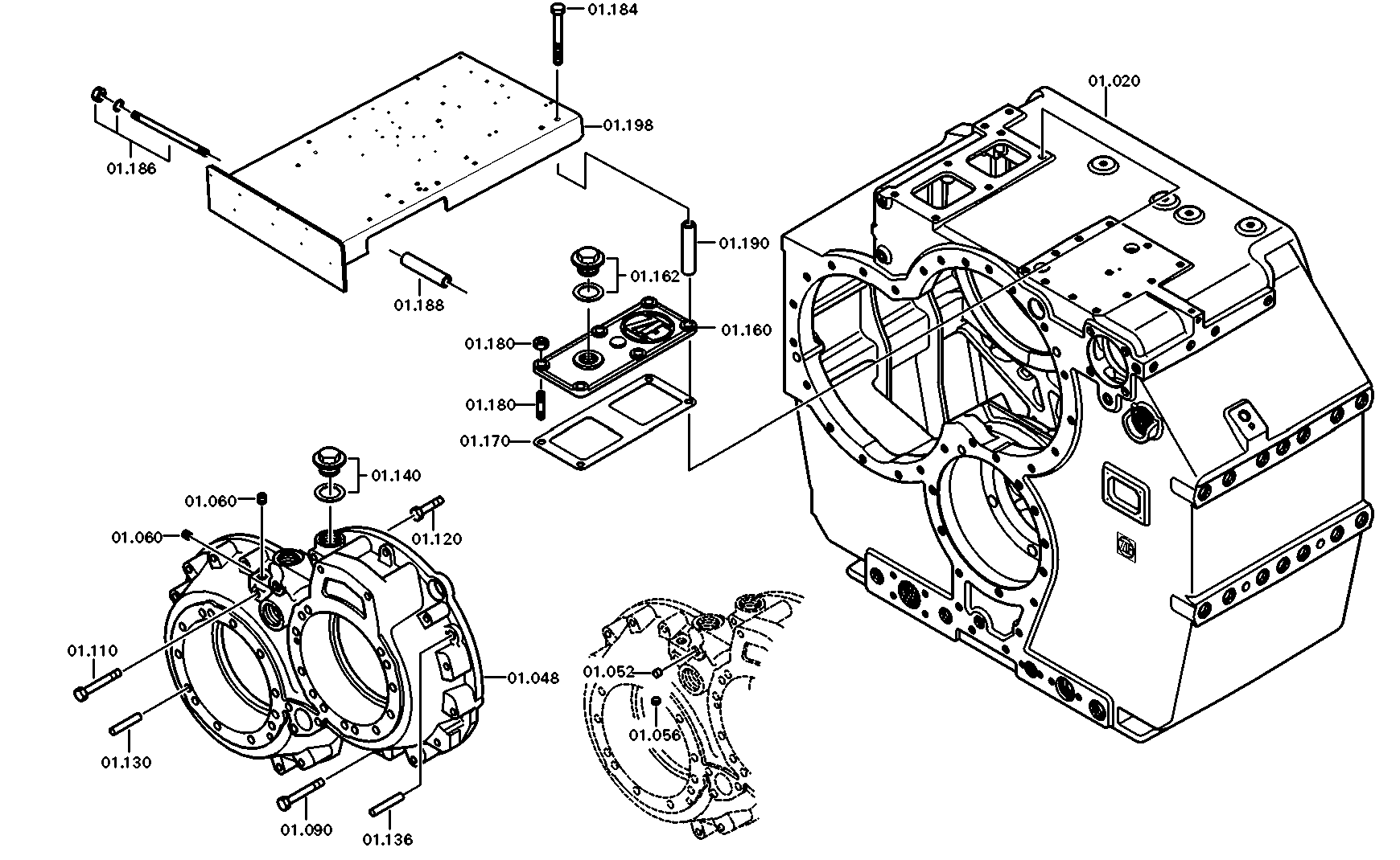 drawing for EVOBUS 89199278874 - HEXAGON NUT (figure 2)