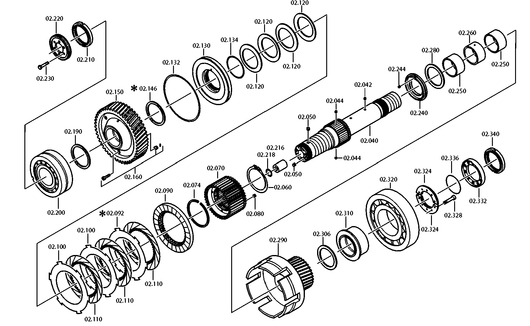 drawing for DOOSAN MX152898 - RETAINING RING (figure 3)