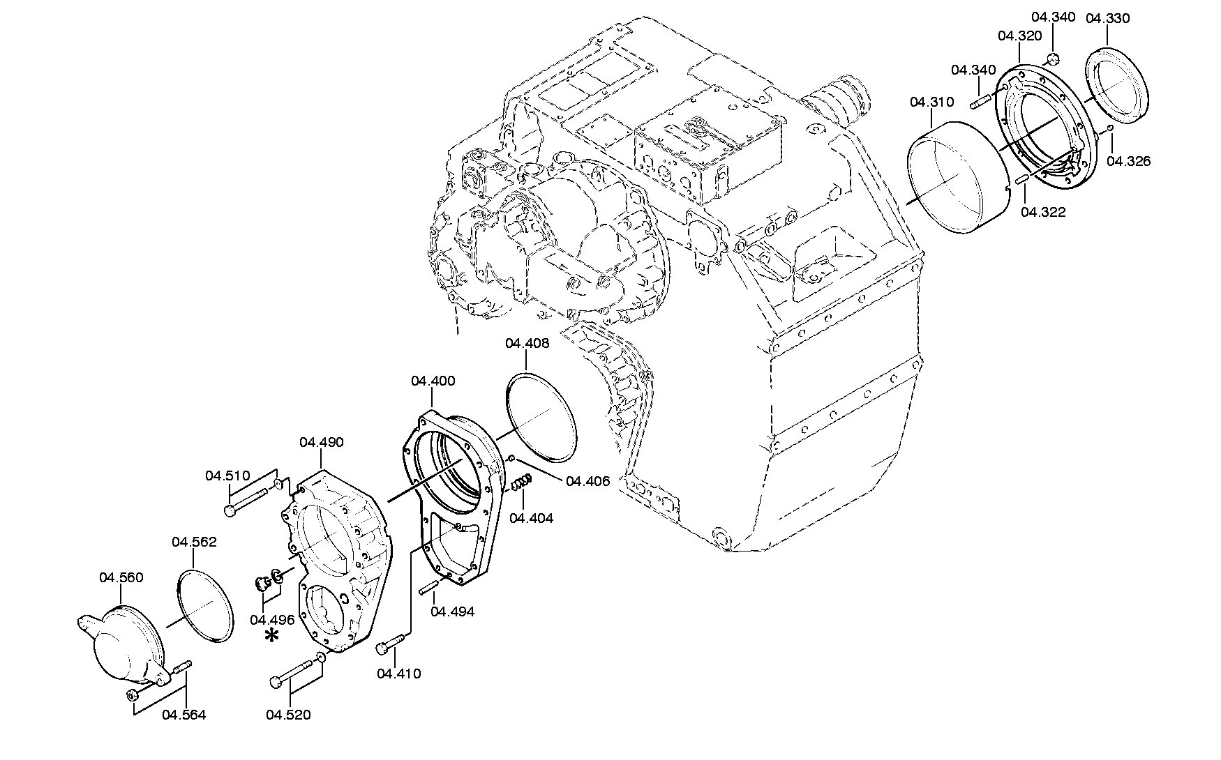 drawing for JOHN DEERE 14M274 - HEXAGON NUT (figure 4)