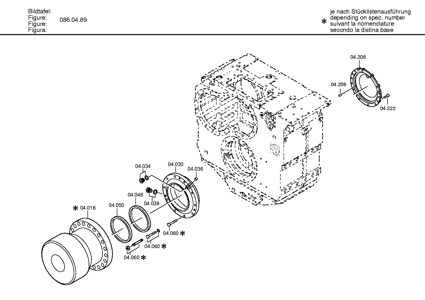 drawing for ZF Countries 340461 - HEXAGON SCREW (figure 5)