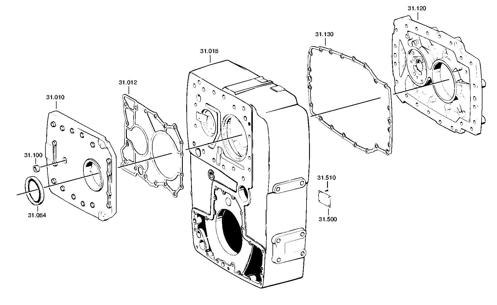 drawing for DAF 698225 - SHAFT SEAL (figure 1)
