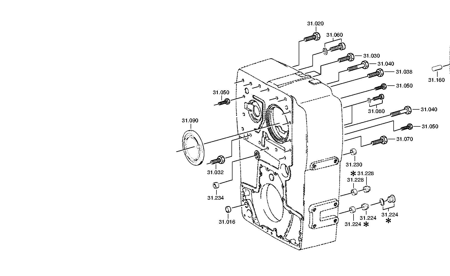 drawing for DAF 698225 - SHAFT SEAL (figure 2)