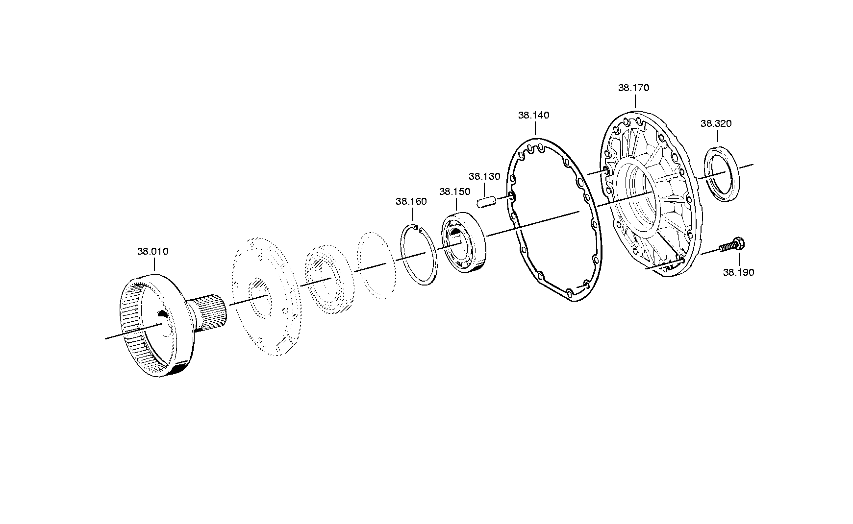 drawing for DAF 698225 - SHAFT SEAL (figure 4)