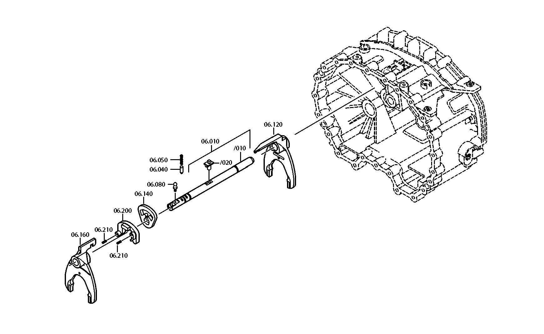 drawing for BOMBARDIER TRANSPORTATION 42542818 - GEAR SHIFT SHAFT (figure 3)