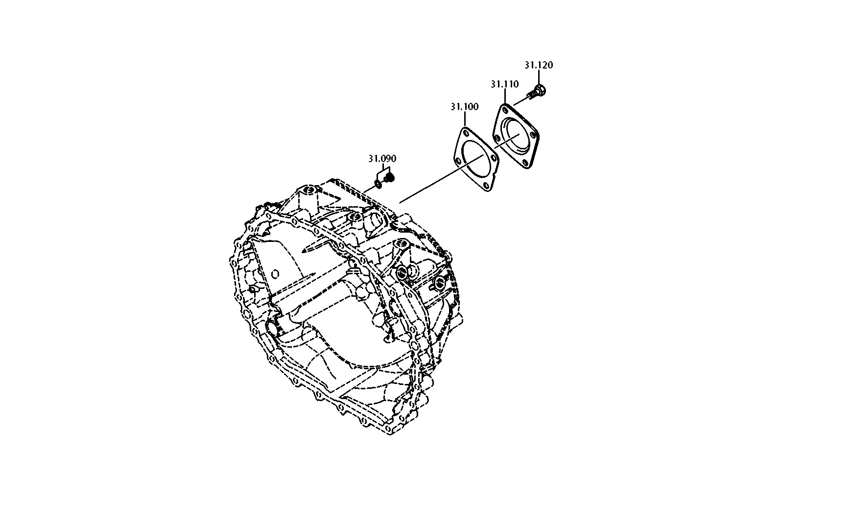 drawing for ASHOK-LEYLAND - CUMMINS 1398851 - GASKET (figure 2)