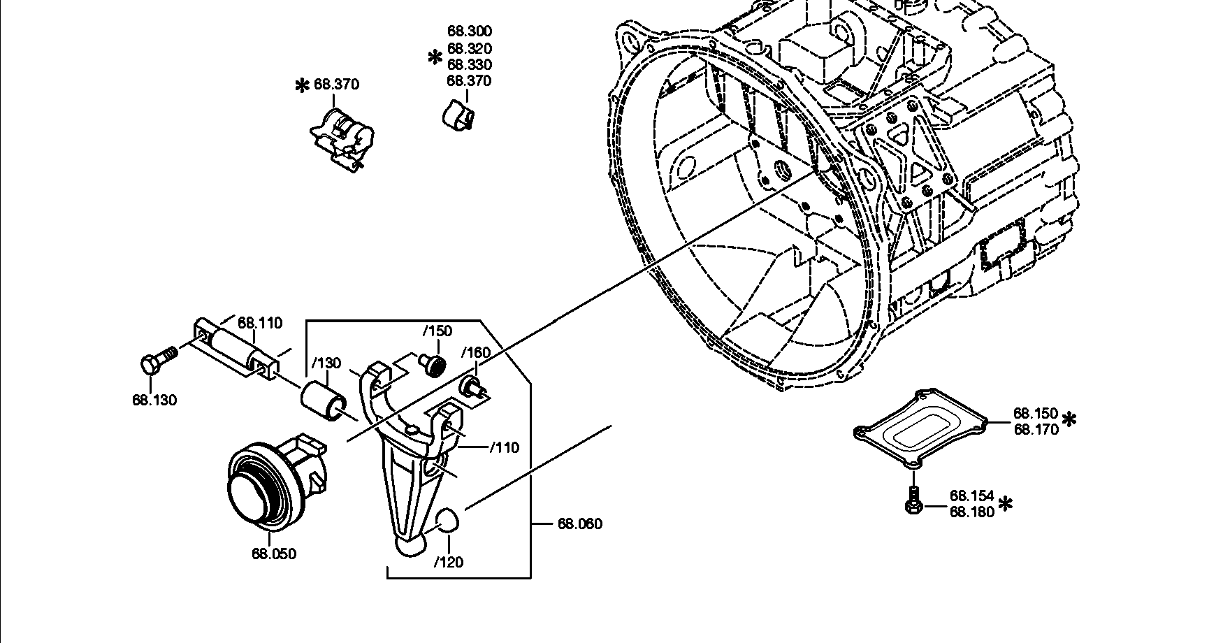drawing for DAF 1788984 - RELEASE FORK (figure 1)