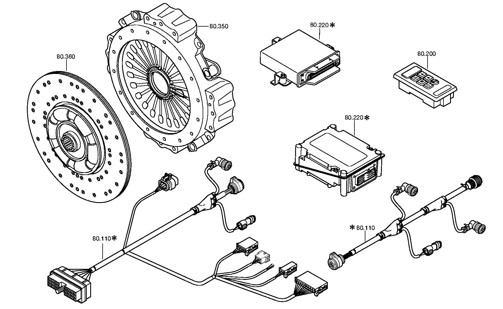 drawing for PREVOST CAR INC. 571776 - PRESSURE PLATE (figure 2)