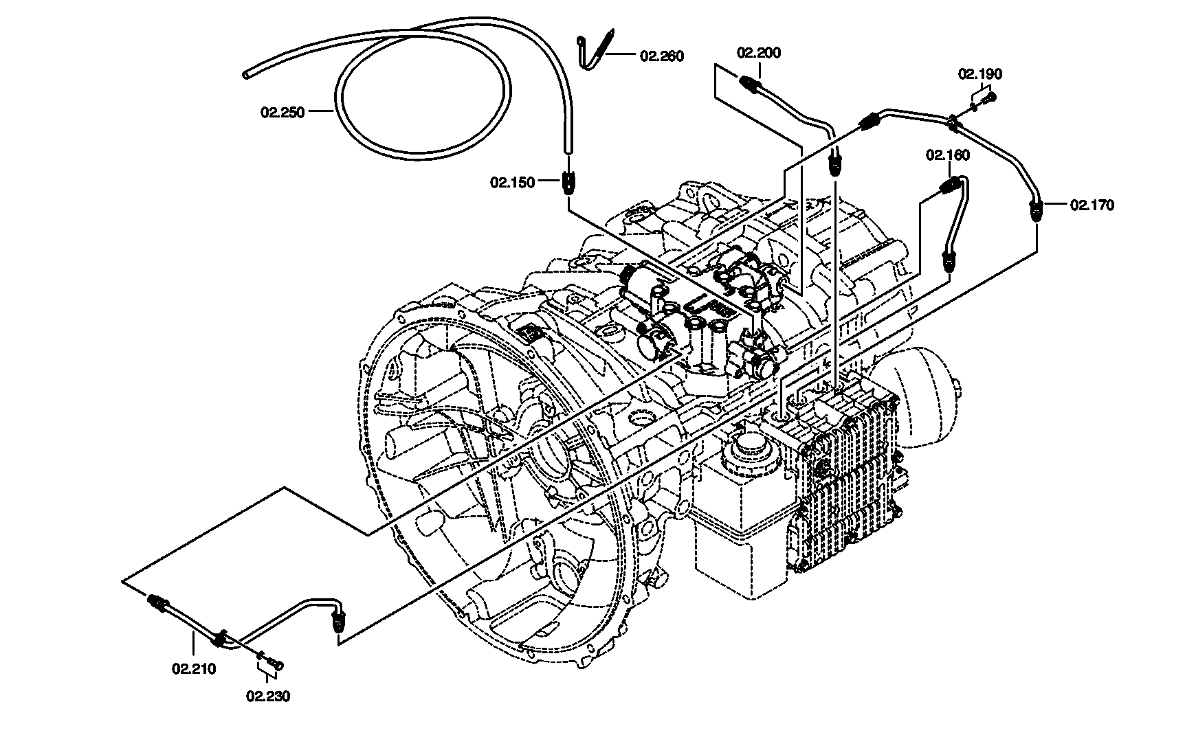 drawing for DAF 1821349 - TRANSMISSION ACTUATOR (figure 3)