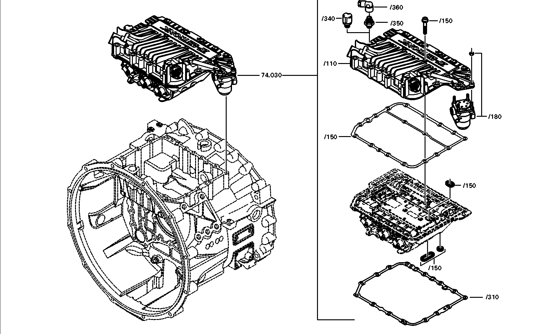 drawing for DAF 1827028 - PRESSURE SENSOR (figure 2)