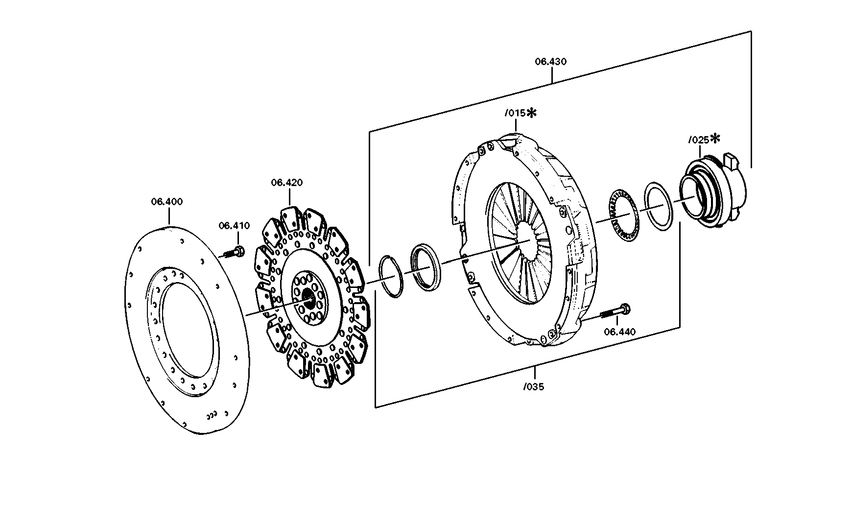 drawing for DAF 1828443 - PRESSURE PLATE (figure 1)