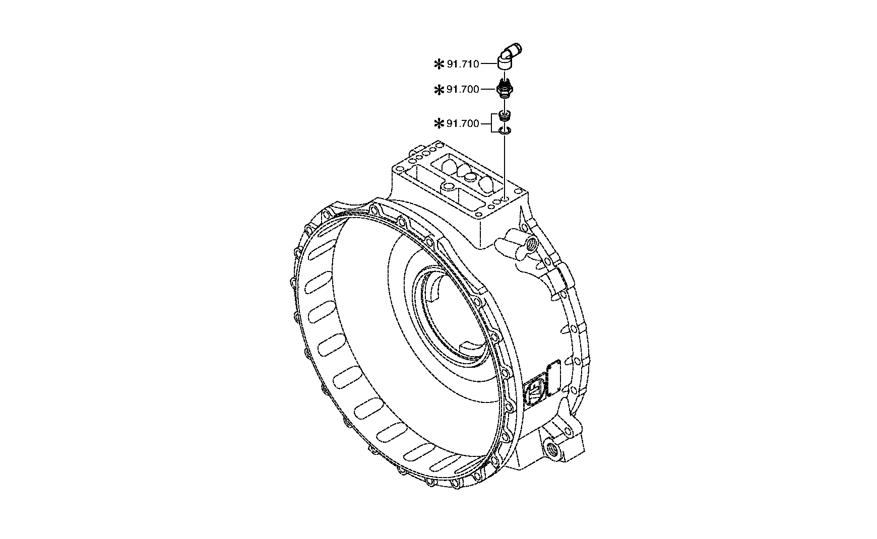 drawing for DAF 1643030 - FILLER TUBE (figure 2)