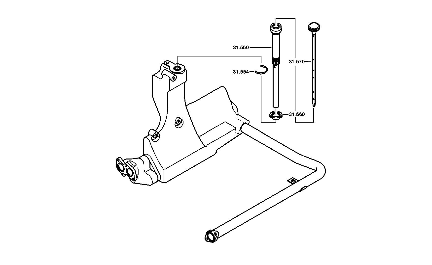 drawing for DAF 1643030 - FILLER TUBE (figure 4)