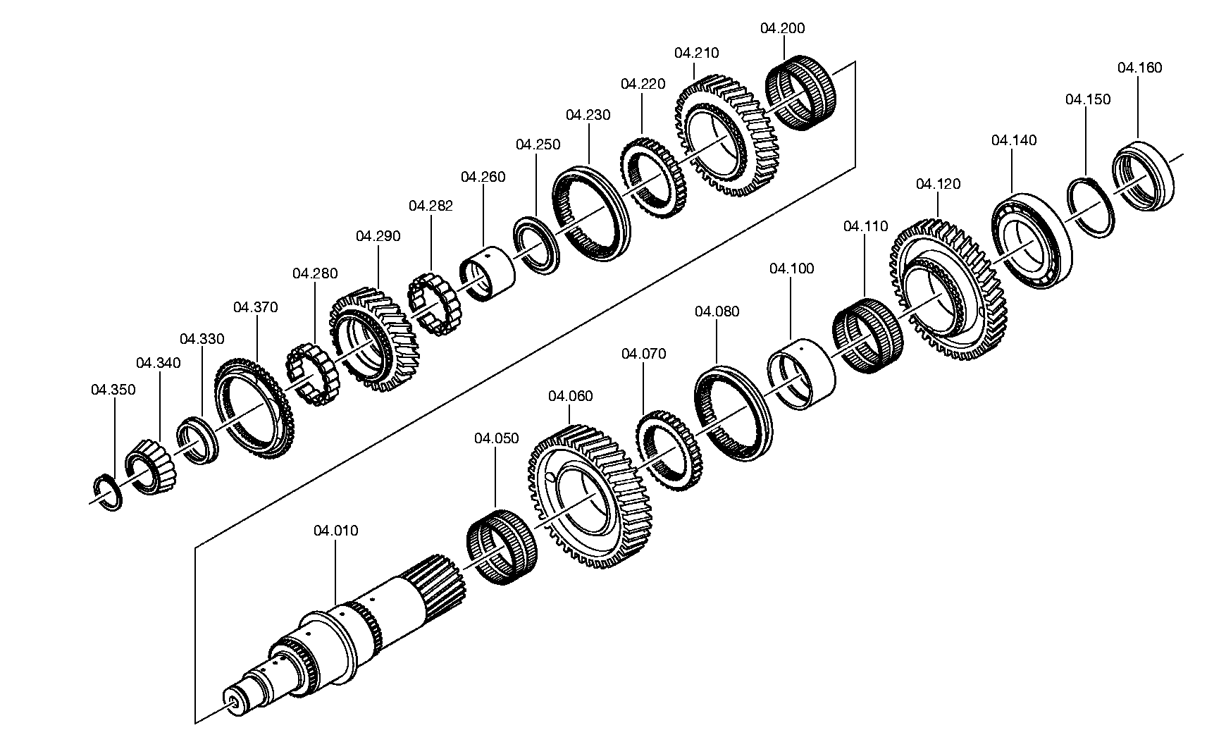 drawing for DAF 1745923 - BEARING INNER RING (figure 1)