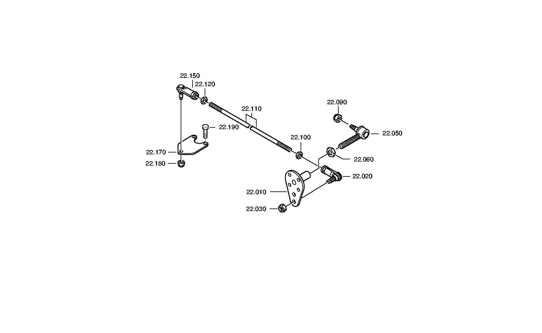 drawing for EVOBUS E623401801 - HEXAGON NUT (figure 1)