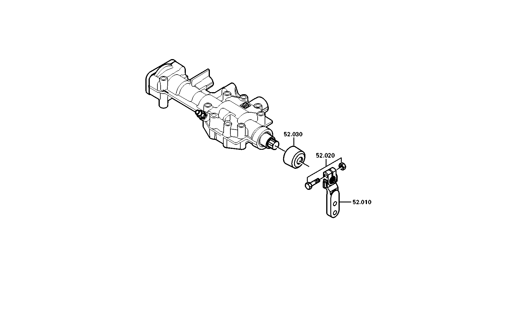 drawing for DAF 1900381 - SHIFT LEVER (figure 1)