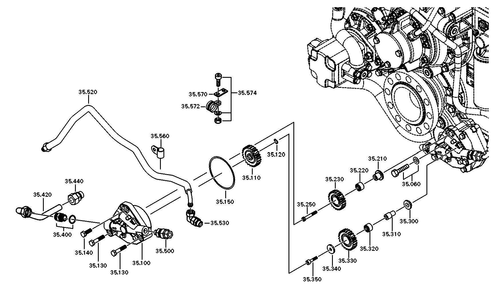 drawing for MTU, FRIEDRICHSHAFEN XP52724500041 - O-RING (figure 5)