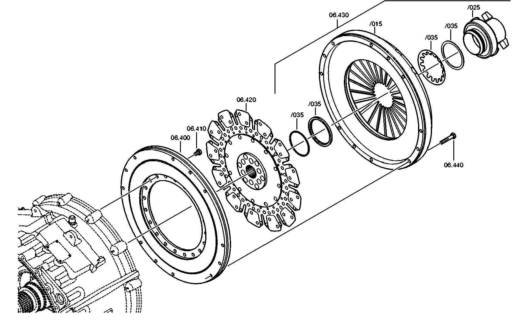 drawing for DAF 1828443 - PRESSURE PLATE (figure 2)