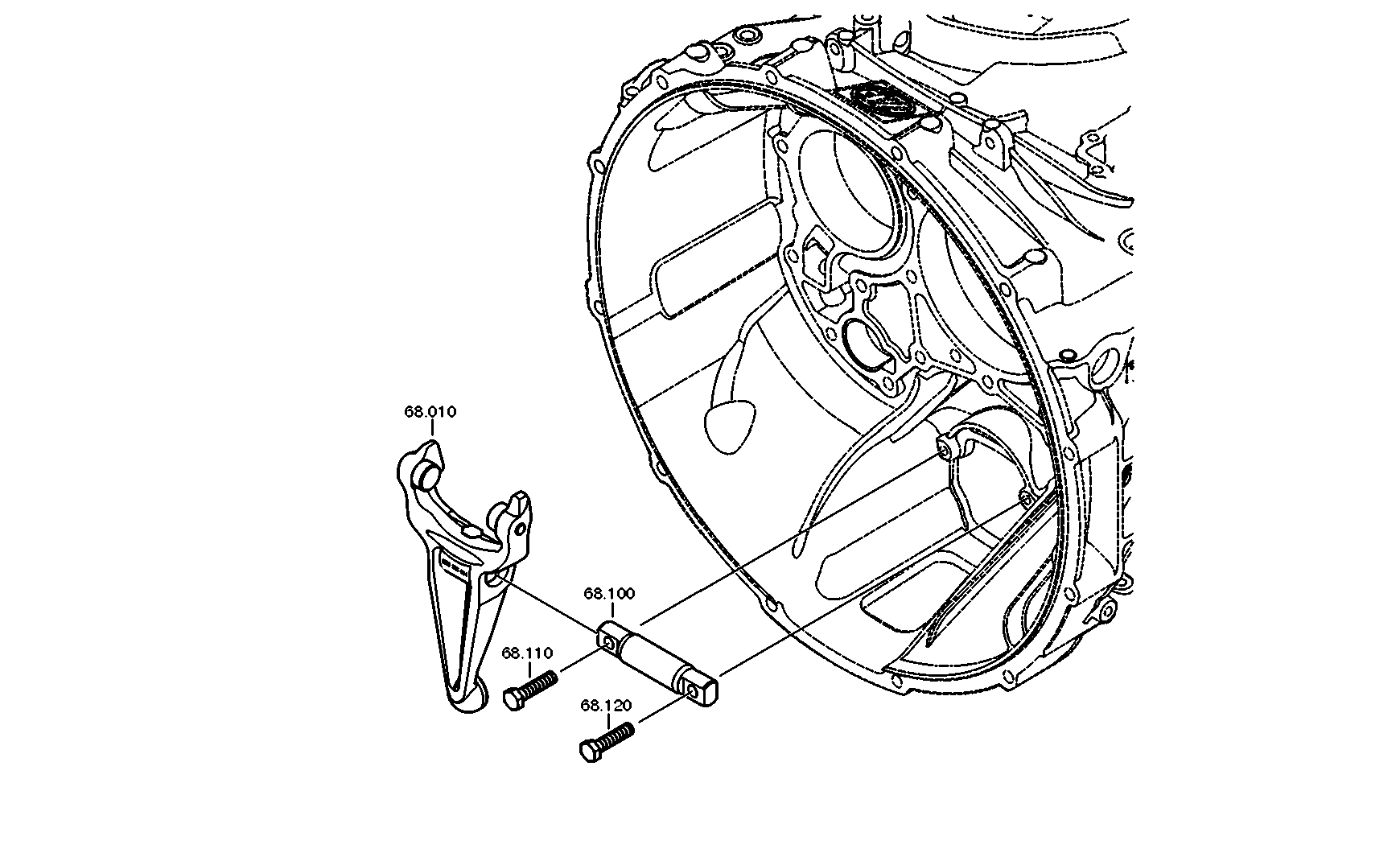 drawing for DAF 1788984 - RELEASE FORK (figure 3)