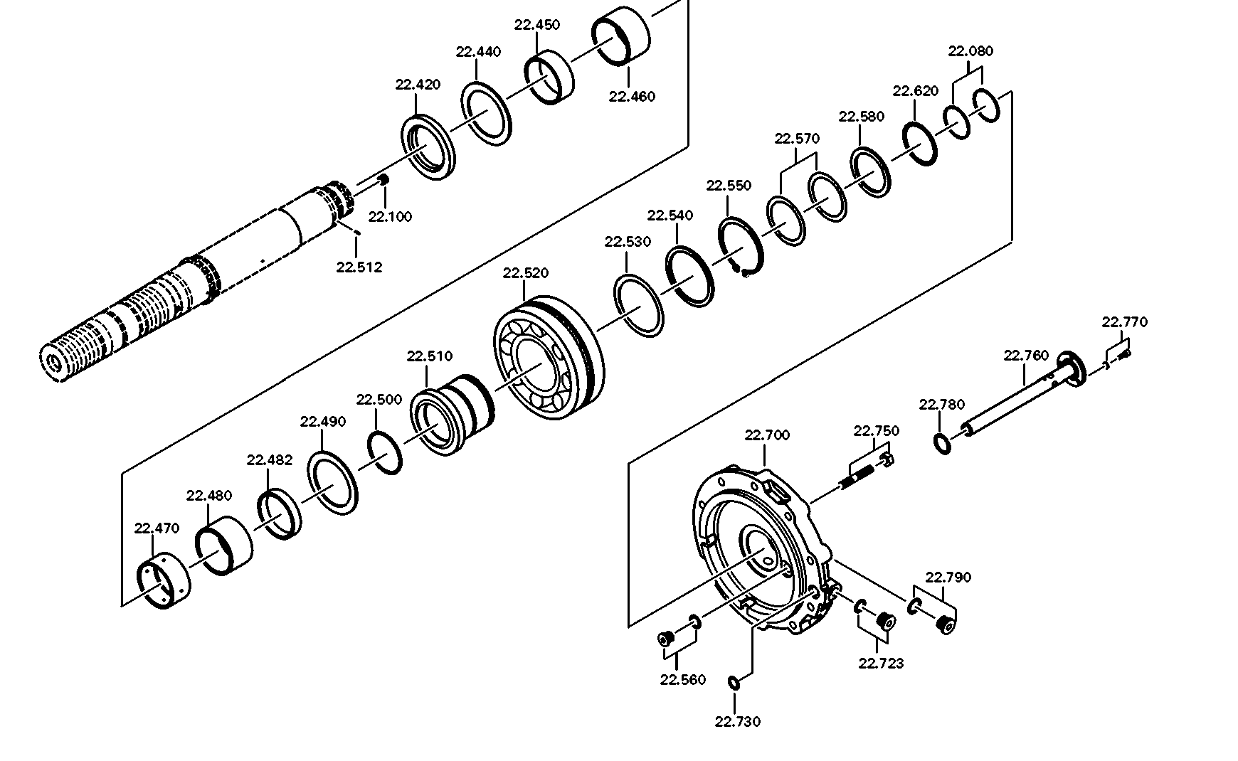 drawing for TEREX EQUIPMENT LIMITED 0012535 - RETAINING RING (figure 5)