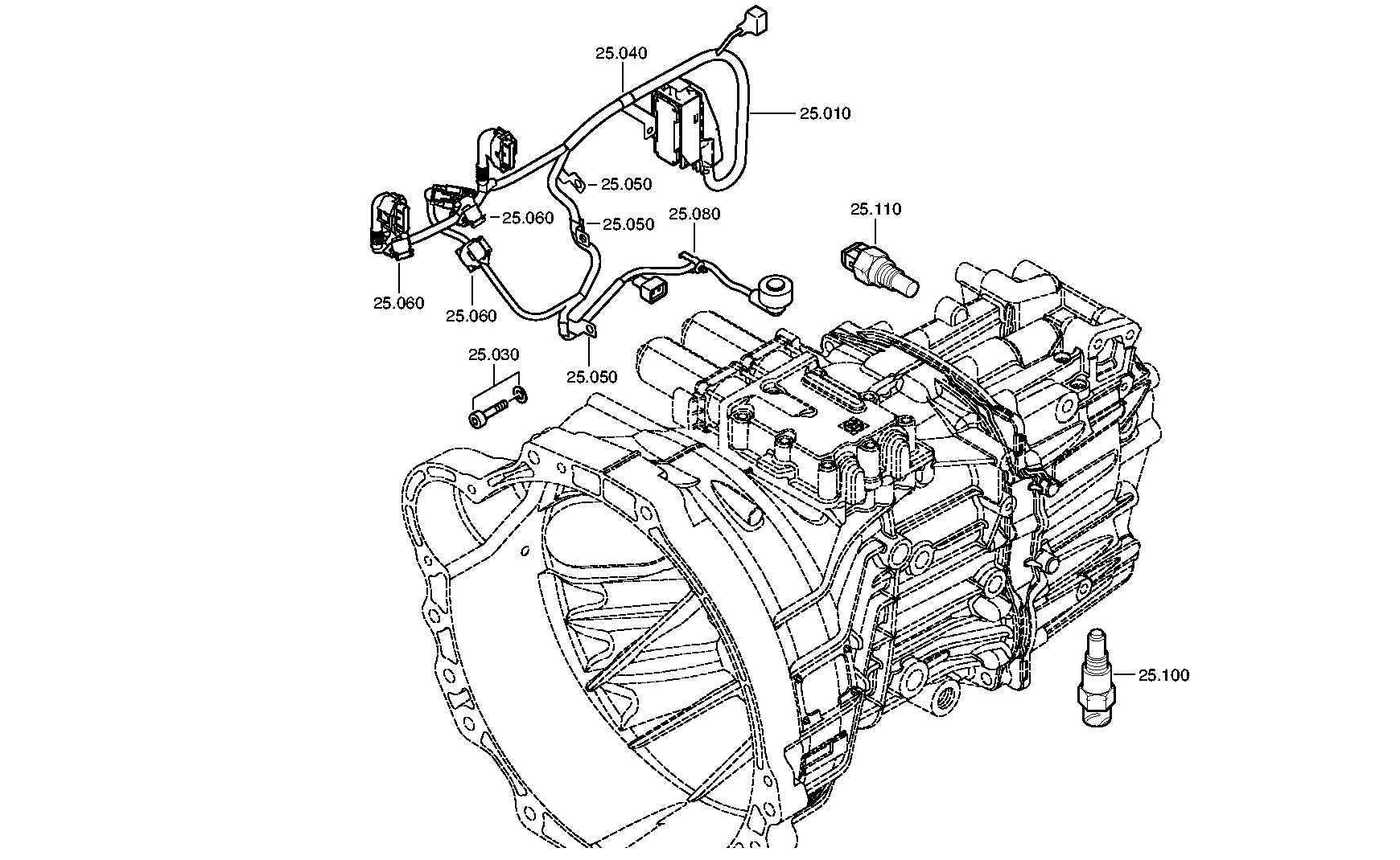 drawing for NISSAN MOTOR CO. 25080-MA90A - TEMP.SENSOR (figure 1)