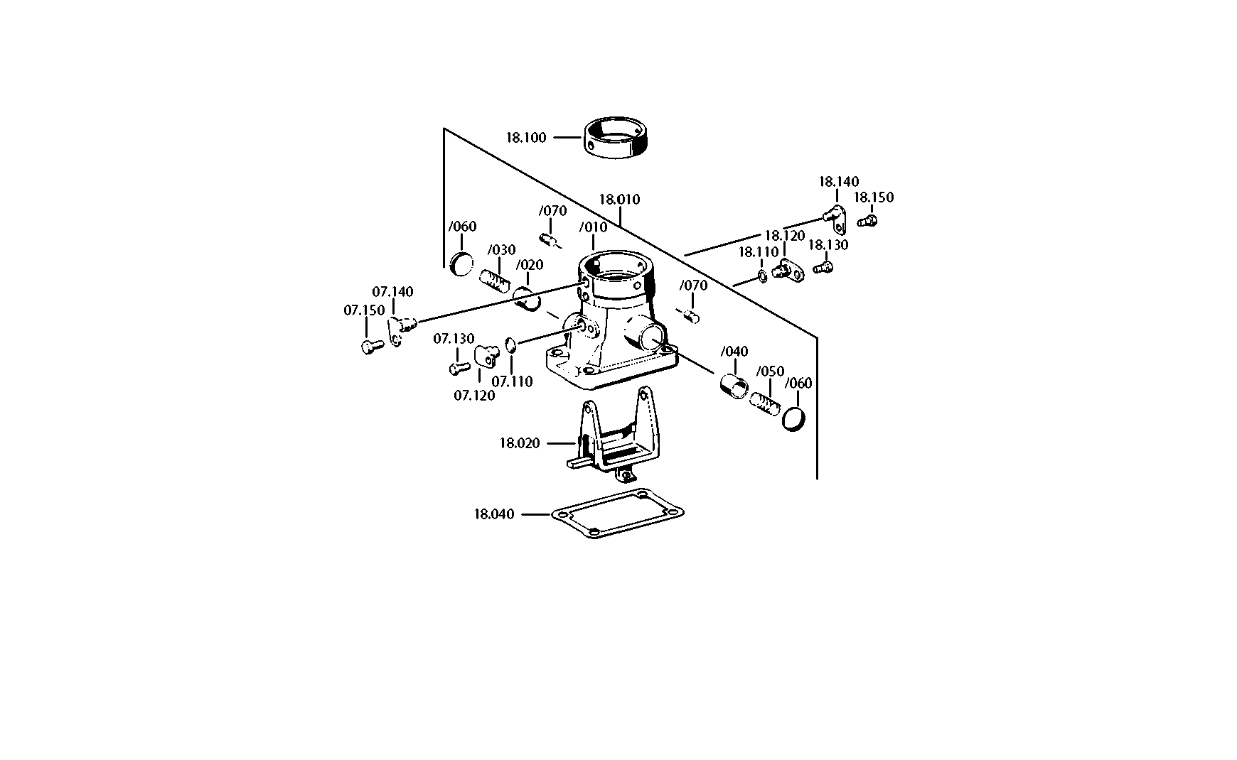 drawing for SOVAB 5000815535 - SELECTOR HEAD (figure 1)